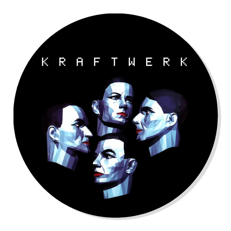 Kraftwerk Electric Caf� DJ Slipmat - Krautrock Electronica Synth Pop Vinyl Turntable