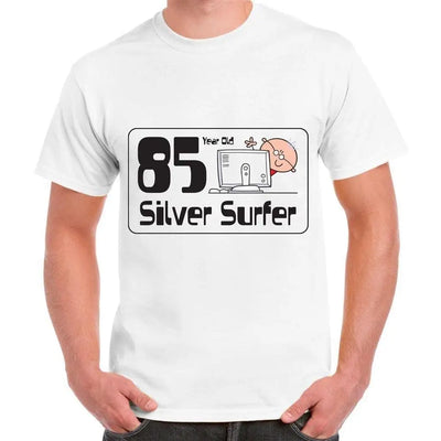 85 Year Old Silver Surfer 85th Birthday Men's T-Shirt