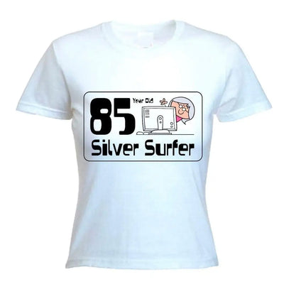 85 Year Old Silver Surfer 85th Birthday Women's T-Shirt