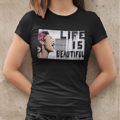 Banksy Life is Beautiful Women's T-Shirt