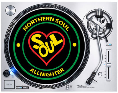 Northern Soul All Nighter DJ Slipmat - Vinyl Turntables Keep the Faith