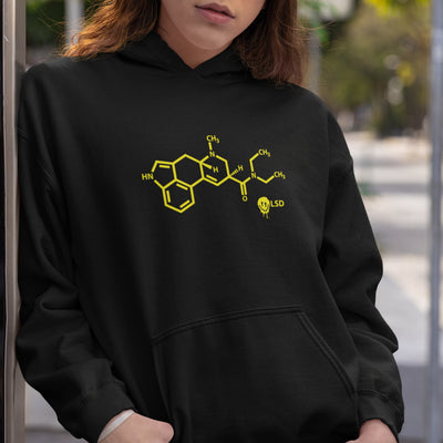 Smiley Acid LSD Chemical Formula Hooded Sweatshirt Hoodie