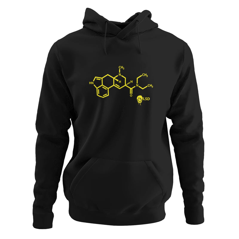 Smiley Acid LSD Chemical Formula Hooded Sweatshirt Hoodie