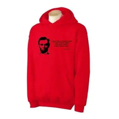Abraham Lincoln Quote Hoodie L / Red
