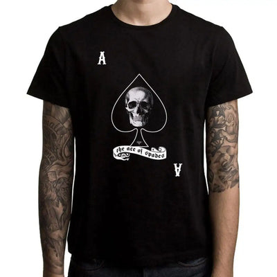 Ace Of Spades Skull Mens T-Shirt