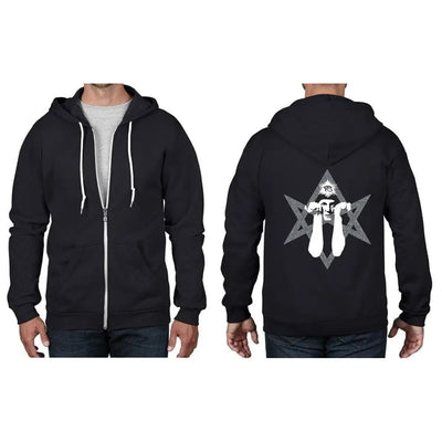 Aleister Crowley Hexagram Full Zip Hoodie