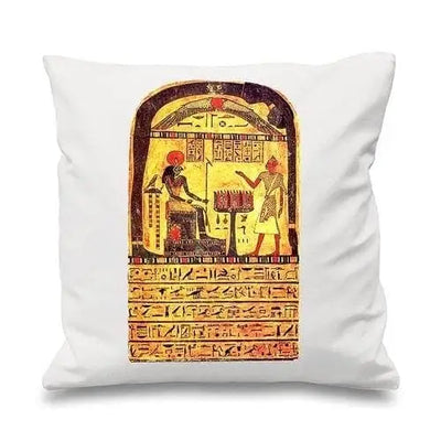 Aleister Crowley Stele Of Revealing Cushion White