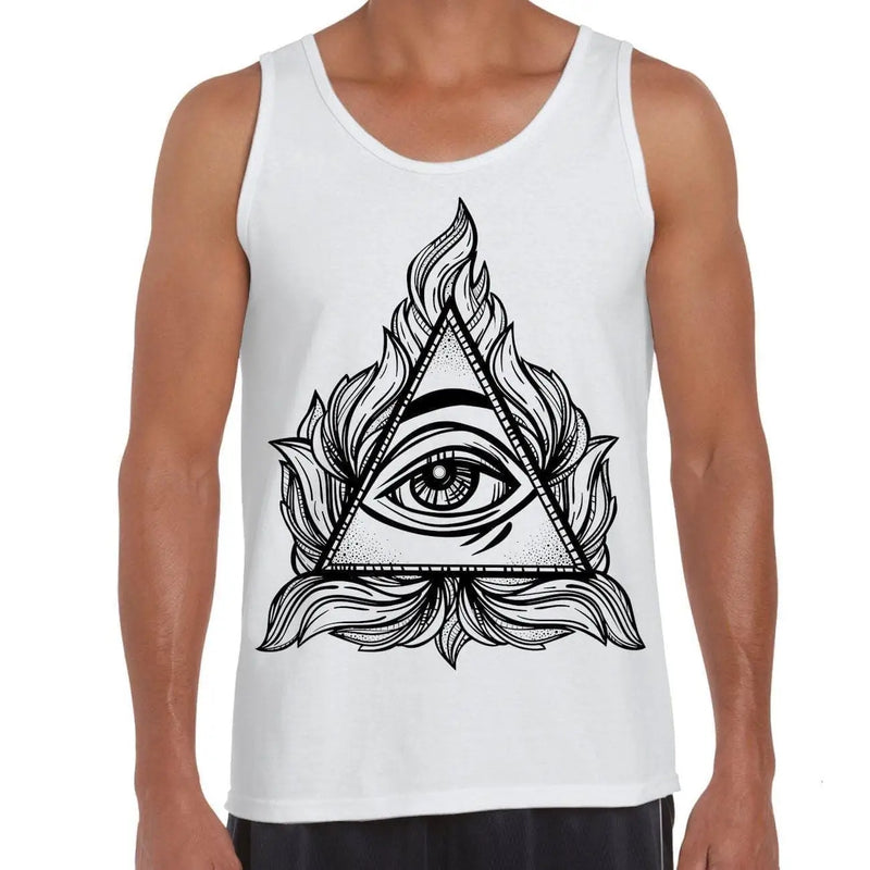 All Seeing Eye In A Triangle Illuminati Large Print Men&