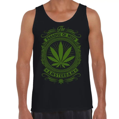 Amsterdam Paradise Of Weed Men's Tank Vest Top XXL / Black