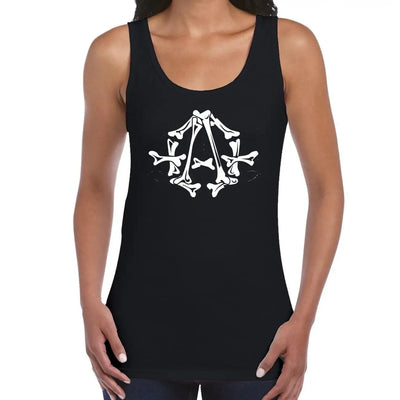Anarchy Bones Symbol Women's Tank Vest Top S