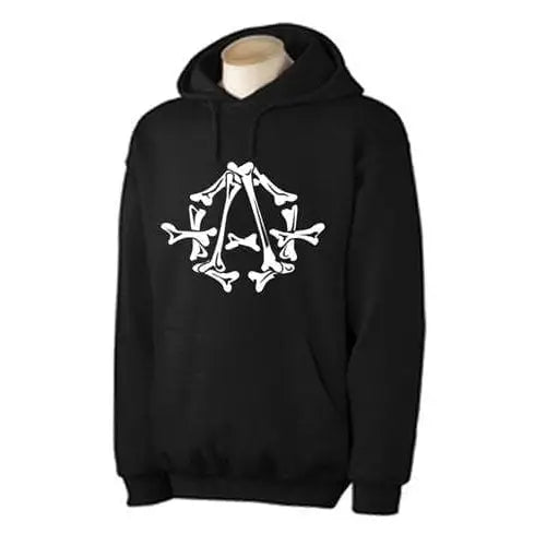 Anarchy Symbol Bones Logo Hoodie