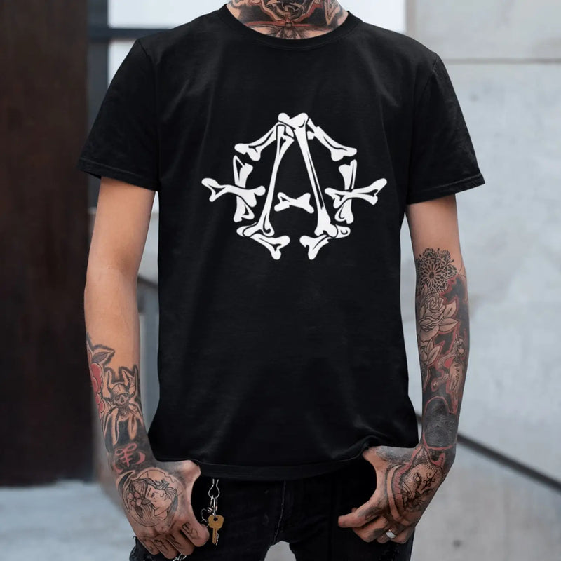 Anarchy Symbol Bones Logo T-Shirt