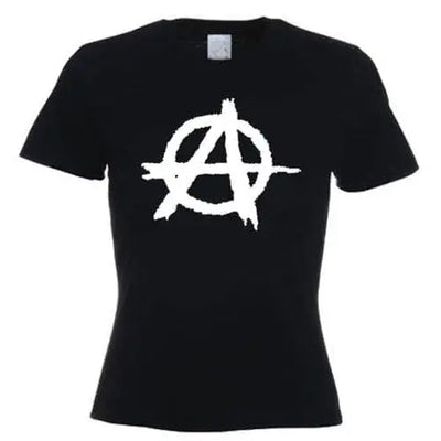 Anarchy Symbol Ladies T-Shirt S / Black