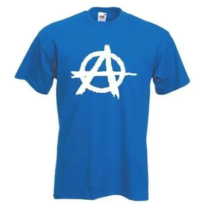 Anarchy Symbol Men's T-Shirt XL / Royal Blue