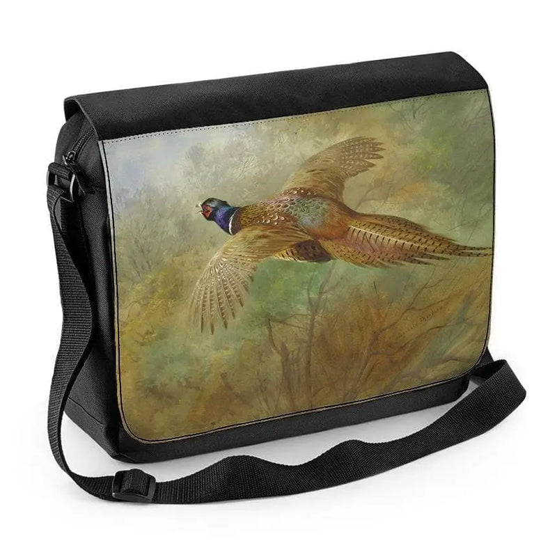 Archibald Thorburn Flying Pheasant Laptop Messenger Bag