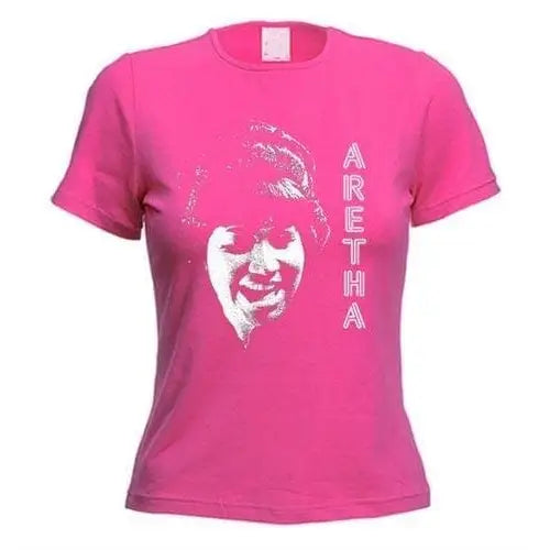 Aretha Franklin Ladies T-Shirt S / Dark Pink