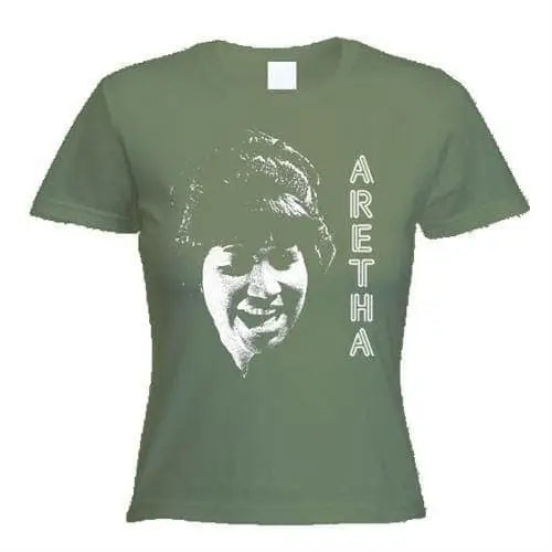 Aretha Franklin Ladies T-Shirt S / Khaki