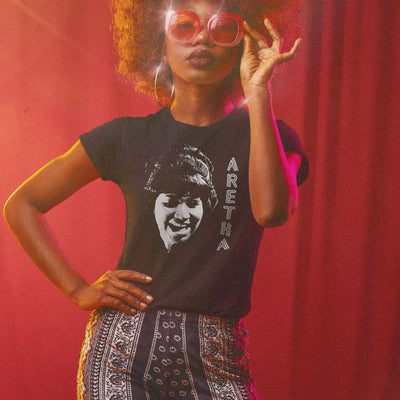 Aretha Franklin Ladies T-Shirt - Womens T-Shirt