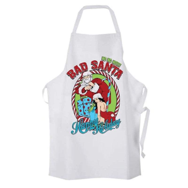 Bad Santa Happy Holidays Bah Humbug Christmas Chef&