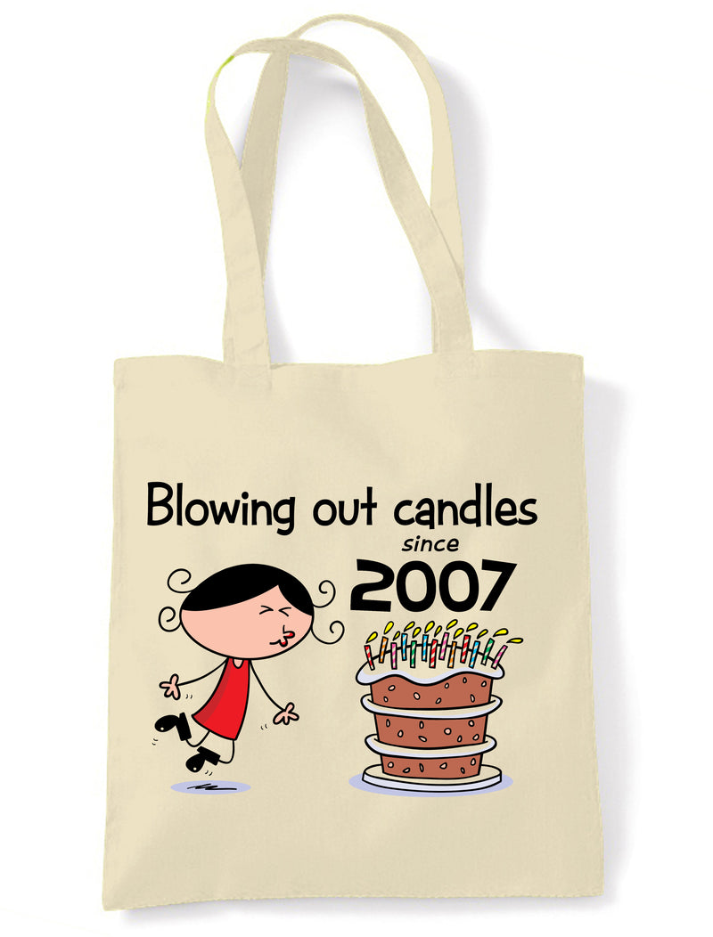 Blowing Out Candles Since 2007 18th Birthday Tote Bag