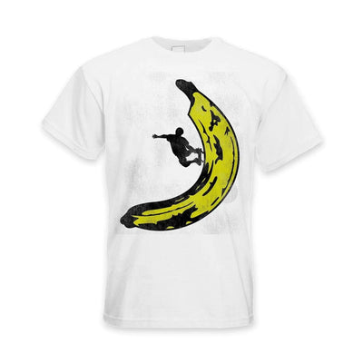Banana Skateboarder Men's T-Shirt L / White