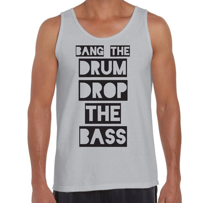 Bang The Drum Drop The Bass Jungle Men's Tank Vest Top M / Light Grey