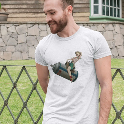 Banksy Aerosol Cowgirl T-Shirt