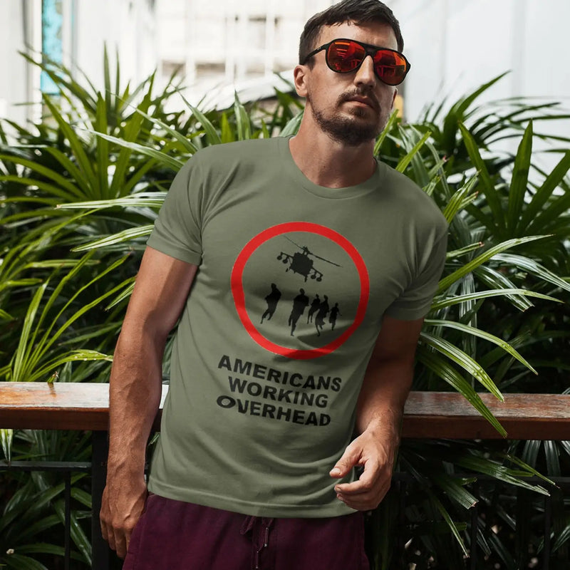 Banksy Americans Working Overhead T-Shirt