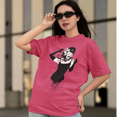 Banksy Audry Hepburn Ladies T-Shirt - Womens T-Shirt