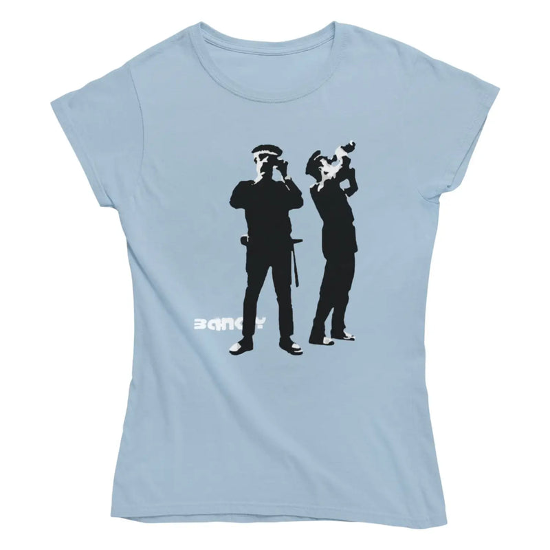 Banksy Avon & Somerset Police Ladies T-Shirt - S / Blue -
