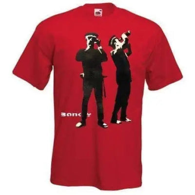 Banksy Avon & Somerset Police T-Shirt 3XL / Red