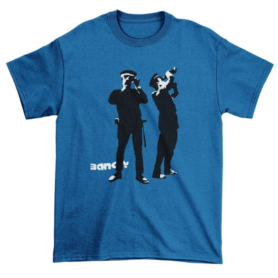 Banksy Avon & Somerset Police T-Shirt 3XL / Royal Blue