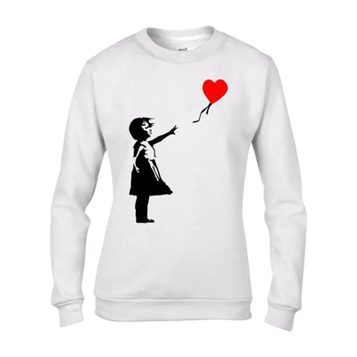 Banksy Balloon Girl Heart Women's Sweatshirt Jumper XXL