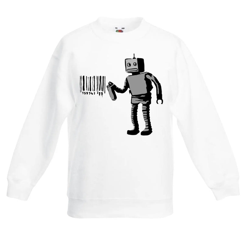 Banksy Barcode Robot Graffiti Children&