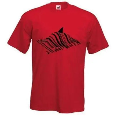Banksy Barcode Shark T-Shirt S / Red