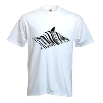 Banksy Barcode Shark T-Shirt S / White