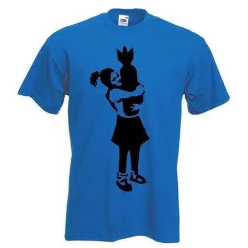 Banksy Bomb Hugger Mens T-Shirt M / Royal Blue