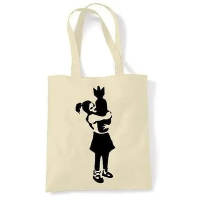 Banksy Bomb Hugger Shoulder bag Cream