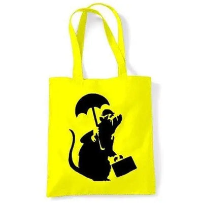 Banksy Bowler Rat Shoulder bag Yellow