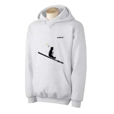 Banksy Bubble Girl Hoodie L / Light Grey