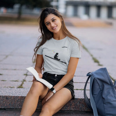 Banksy Bubble Girl Ladies T-Shirt - Womens T-Shirt