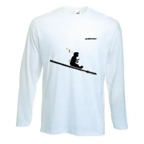 Banksy Bubble Girl Long Sleeve T-Shirt XL / White