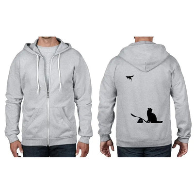 Banksy Cat & Mouse Full Zip Hoodie