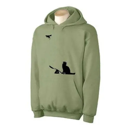 Banksy Cat & Mouse Hoodie L / Khaki