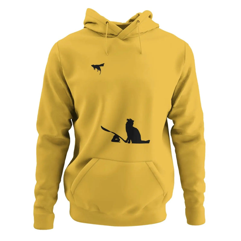 Banksy Cat & Mouse Hoodie - L / Yellow - Hoodie