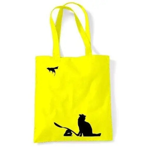 Banksy Cat & Mouse Shoulder bag Yellow