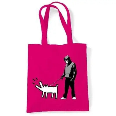 Banksy Choose Your Weapon bag Dark Pink