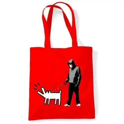 Banksy Choose Your Weapon bag Red