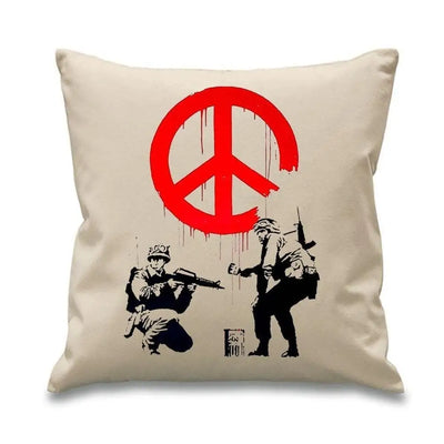 Banksy CND Soldiers Cushion