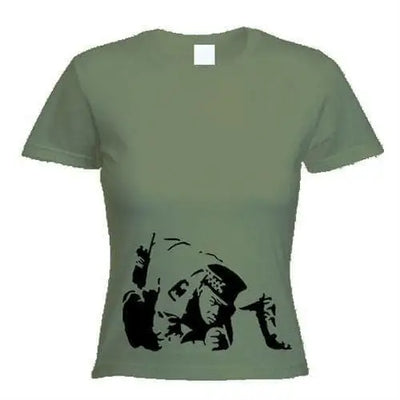 Banksy Coke Copper Ladies T-Shirt L / Khaki